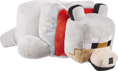 Miniatura 10 de Mattel Minecraft Muñeco de peluche de zorro de 12 pulgadas, figura de animal de peluche suave y con orejas caídas, inspirada en el personaje