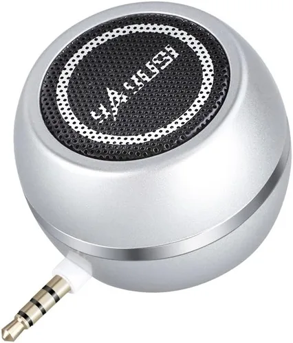 Miniatura 7 de Mini altavoz portátil con conector de entrada auxiliar de 0.138 in, altavoz de línea de teléfono móvil de 3 W para iPhone, iPad, iPod, tableta, Oro