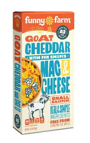 Miniatura 2 de FUNNY FARM Queso cheddar de cabra con cabra, pizza y helado, pasta en forma de macarrones y queso, 6 onzas (paquete de 8)
