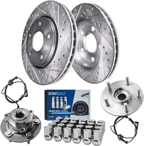 Miniatura 21 de Detroit Axle - Kit de frenos TRASEROS para Dodge Ram 1500 1994-1999 Tambores de freno Zapatas de frenos semimetálicas 1995 1996 1997 1998 Repuesto