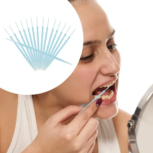 Miniatura 5 de FOMIYES Palillos de dientes de doble cabeza, 1060 palillos de dientes desechables para limpieza de dientes, palillos de hilo dental suave, palillos