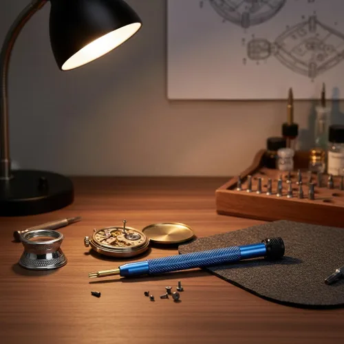 Miniatura 3 de Garosa Destornillador de reloj a prueba de manipulaciones, herramienta de reparación de reloj, herramienta de controlador para quitar el movimiento