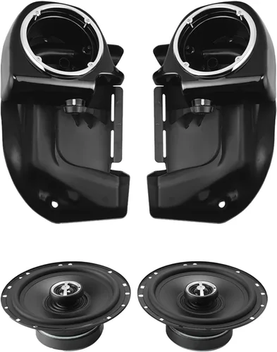 Miniatura 2 de TCMT - Carenaje inferior ventilado para las piernas con rejilla para altavoces de 6.5" para Harley Touring, Road King, Street Glide, Electra Glide