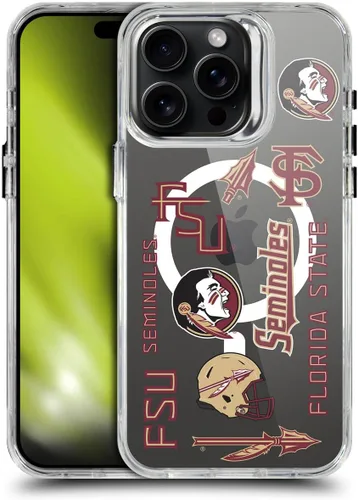 Miniatura 290 de Head Case Designs Funda de gel suave FSU Seminoles de la Universidad Estatal de Florida con licencia oficial compatible con Apple iPhone 13 Pro Max