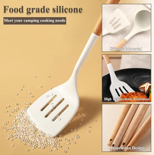 Miniatura 3 de Accesorios de camping, juego de utensilios de cocina, juego de utensilios de cocina portátiles para campamento al aire libre, equipo esencial