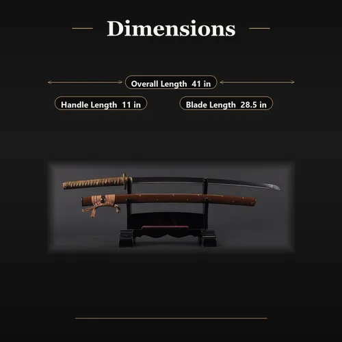 Miniatura 6 de Espada katana samurái japonesa de flor de ciruelo, forjada a mano, hoja de Damasco de acero al carbono 1045, arcilla, espiga completa, afilada