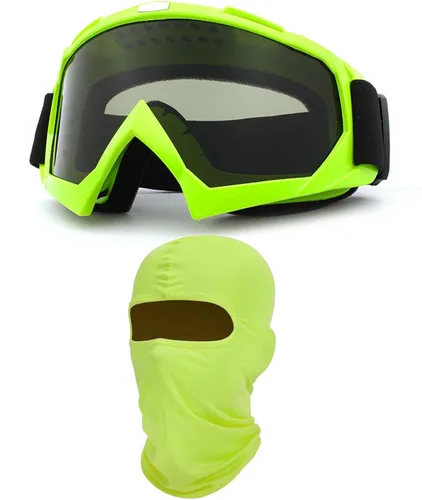 Miniatura 13 de Gafas de motocicleta con máscara facial, resistentes al viento, gafas de esquí de carreras de motocross, gafas protectoras de seguridad