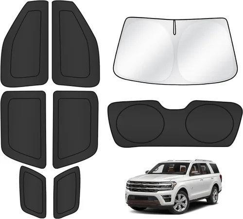 Miniatura 16 de T TGBROS Parasol para parabrisas para Honda Civic 2022-2025 2026, parasol grueso con bloqueo UV y opaca, para privacidad, plegables, 8 accesorios