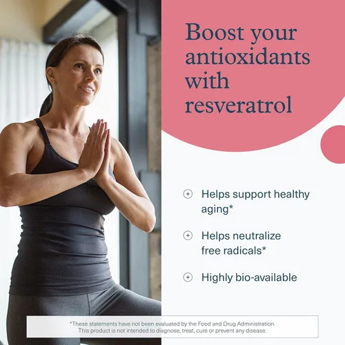 Miniatura 3 de Youtheory Resveratrol Fórmula antioxidante avanzada - Suplemento antioxidante premium con mezcla de superfrutas - Contiene ResVida - Sin lácteos