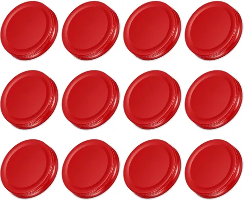 Miniatura 7 de uxcell Tapas para tarros de conserva, 2.76 pulgadas, boca regular, tapas de placa de hojalata a prueba de fugas para conservas de cocina