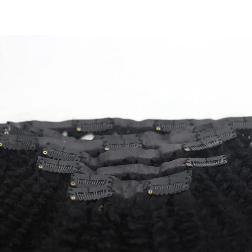 Miniatura 6 de Extensiones de cabello humano rizado afro sin costuras, de poliuretano, brasileño, virgen, afroamericano, 4B 4C, ultrafino, para mujeres negras