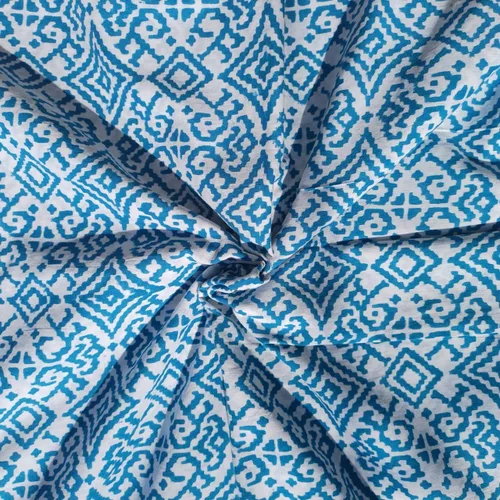 Miniatura 8 de E-Tailor® Tela india hecha a mano, étnica, 100% algodón, estampado de bloque a mano, natural, para confección, costura, manualidades, tapicería, por