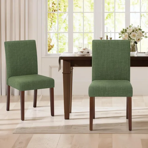Miniatura 14 de MALOL Upholstered Dining Chairs Set of 2, Fabric Dining Room Chairs, Modern Wooden Dining Chair, Kitchen Side Chairs, Farmhouse Dinner Chair with