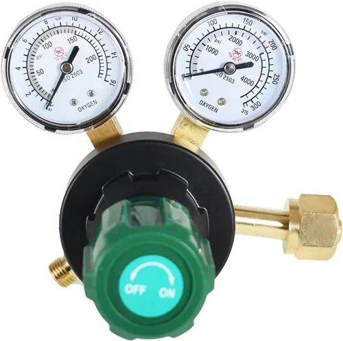 findmall CGA 540 Regulador de oxígeno para la gama de entrega del indicador de gas de soldadura 145PSI