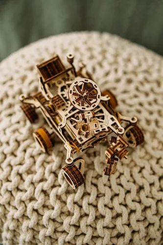 Miniatura 3 de Wood Trick Mars Rover - Rompecabezas mecánico 3D de madera – Monta hasta 13 pies – 7.9 x 4.7 pulgadas – Kit de modelo de bricolaje para adultos