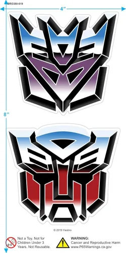 Miniatura 3 de Popfunk Camiseta clásica Transformers Squares y pegatinas