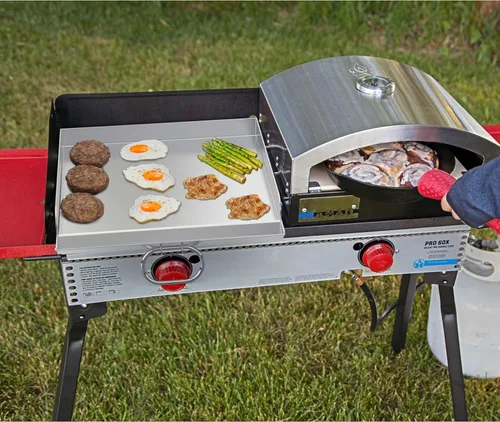 Miniatura 7 de Stanbroil Plancha para freír de 14 x 16 pulgadas, plancha de acero inoxidable de 1 quemador para Camp Chef Pro 60x, Expedition 2X, Pioneer 14