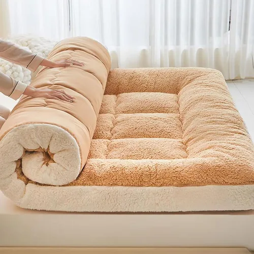 Miniatura 10 de Colchón japonés de suelo – Colchón tradicional para futón, tapete de tatami de 4 pulgadas de grosor, litera de siesta para niños y adultos, yoga