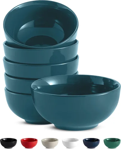 Miniatura 16 de KooK Tazones de sopa, cuenco para cereales, cerámica, cuencos para cocina, microondas, lavavajillas y congelador, platos de porcelana para pasta
