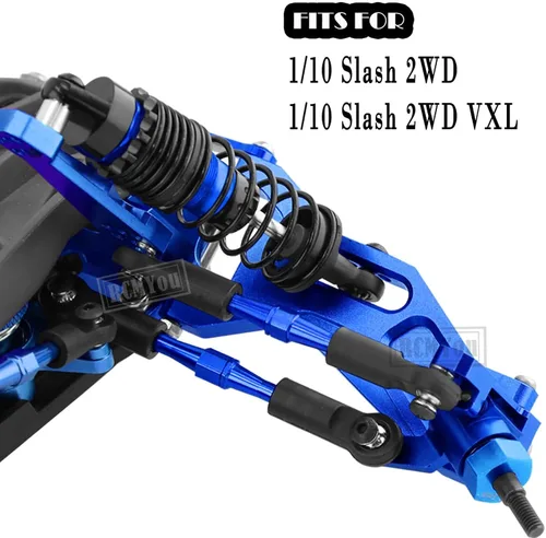 Miniatura 2 de Pieza de Actualización para 1/10 Slash 2WD/Slash 2WD VXL, Amortiguadores RC Big Bore de Aleación, Brazo de Suspensión, Bloque Caster, Bloques