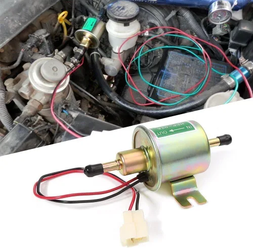 Miniatura 7 de Bomba de combustible eléctrica 12V, bomba de transferencia universal de baja presión para gas y diésel, bomba de combustible 2.5-4psi HEP-02A