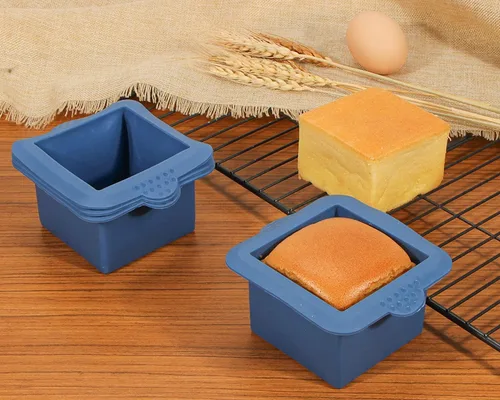 Miniatura 3 de Webake Molde cuadrado de silicona de 3 x 3 pulgadas para hornear porciones individuales para pastelería, cubitos de hielo, gelatina, jabón, velas