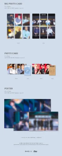 Miniatura 6 de ONEUS BLOOD MOON 6th Mini Album 3 Version SET CD+1p Poster+PhotoBook+PhotoCard+Message PhotoCard SET+Tracking Kpop Sealed