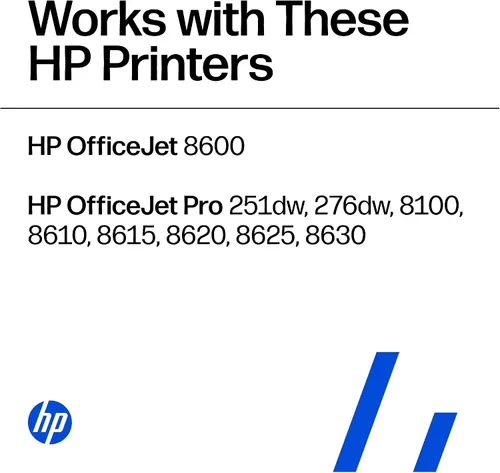 Miniatura 2 de HP Cartuchos de tinta originales 951 cian, magenta, amarillo/950XL negro (paquete de 4) Works OfficeJet serie 8600 OfficeJet Pro 251dw, 276dw
