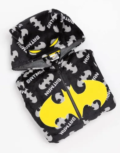 Miniatura 3 de DC Comics Batman Onesie Boys Kids Dark Knight Black All In One