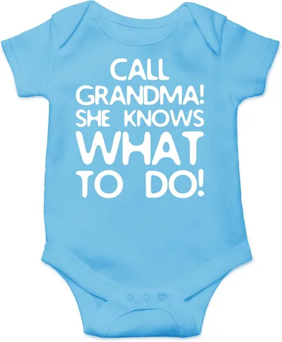 Miniatura 17 de CBTwear Call Grandma She Knows What To Do Baby Bodysuit - Adorable mameluco Ropa Unisex Humor Romper