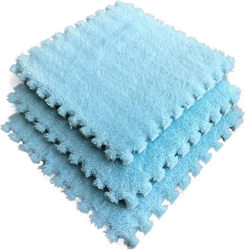 Miniatura 10 de 12 alfombrillas de juego de rompecabezas de azulejos entrelazadas de espuma EVA suave, alfombrillas protectoras para el suelo para la habitación