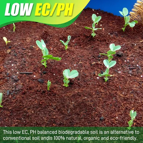 Miniatura 7 de Ladrillo de fibra de coco para plantas - Paquete de 6 ladrillos de coco premium, 100% fibra de coco orgánica, fibra de cáscara de coco para plantar