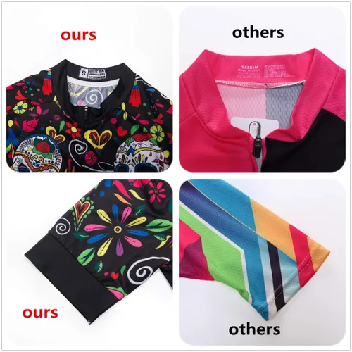 Miniatura 5 de JPOJPO Camiseta de ciclismo para mujer, de secado rápido, transpirable, reflectante, S-2XL