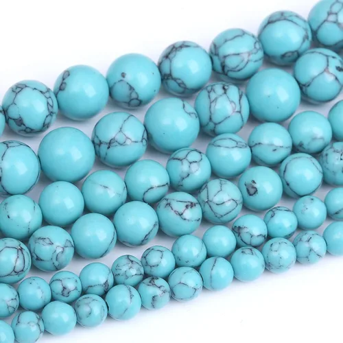Miniatura 24 de 36 PIEZAS Cuentas de Malaquita Roja de 10 MM, Cuentas Redondas Sueltas de Gema Natural para Hacer Joyería 38 cm