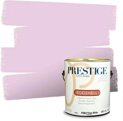 Miniatura 55 de PRESTIGE Pinturas de pintura interior e imprimación en uno, 1 galón, plano, combinación comparable de Sherwin Williams* Kimono Violet*