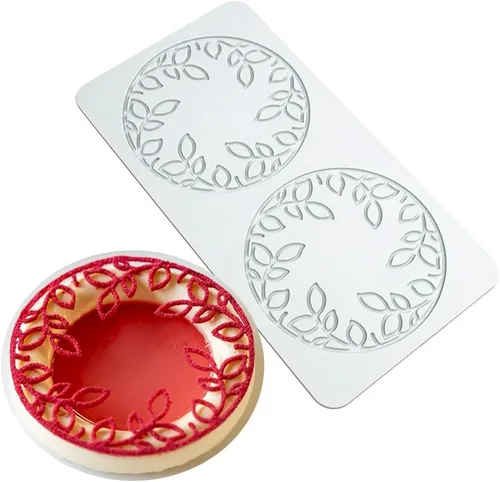 Molde de silicona de hojas huecas para caramelo de chocolate 3D, molde de caramelo de hoja hueca para alimentos, decoración de comidas, molde de