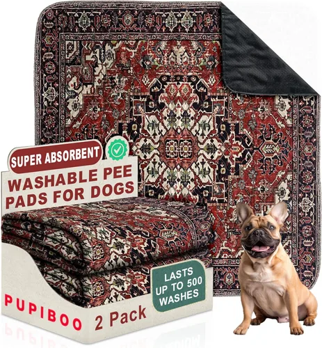 Miniatura 29 de PUPIBOO Almohadillas lavables para orina para perros y gatos - Almohadillas de entrenamiento para cachorros reutilizables súper absorbentes - 100%