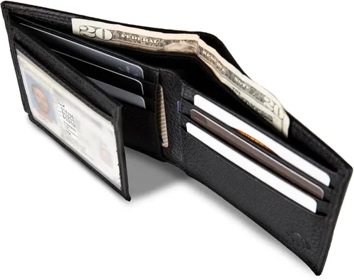 Miniatura 4 de WOLVERINE Men's Bifold Leather and Canvas Wallets