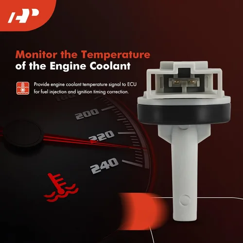 Miniatura 2 de A-Premium Sensor de temperatura del refrigerante del motor [2 pines] compatible con Volkswagen Jetta 2003, Passat 2001-2002, Beetle 2006-2010 y Audi