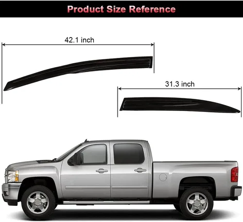 Miniatura 3 de Ventvisor - Deflector de ventana lateral para ventana, juego de protectores de lluvia para Honda 2006-2011 para Honda para Civic 4 Dr LX DX Sedan