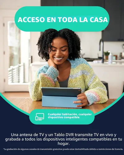 Miniatura 7 de Tablo TV 4ta Generación DVR 2-Sintonizador Over-The-Air (OTA) - Mira, Pausa y Graba TV en Vivo, Noticias, Deportes y Películas en Toda Tu Casa a