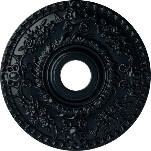 Miniatura 47 de Ekena Millwork CM18RORUS Medallón de techo de rosa, 18.0 in de diámetro exterior x 3.5 in de diámetro interior x 1.4 in de diámetro interior x 1.4