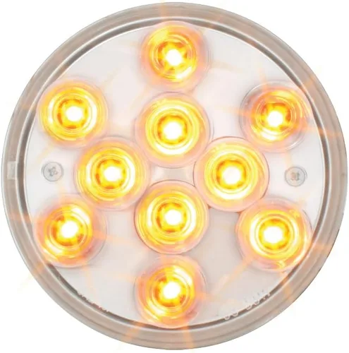 Miniatura 6 de Grand General 76850 - Luz LED (4 pulgadas Mega 10 Plus Am/Am con montaje en brida SS y coleta), 1 paquete