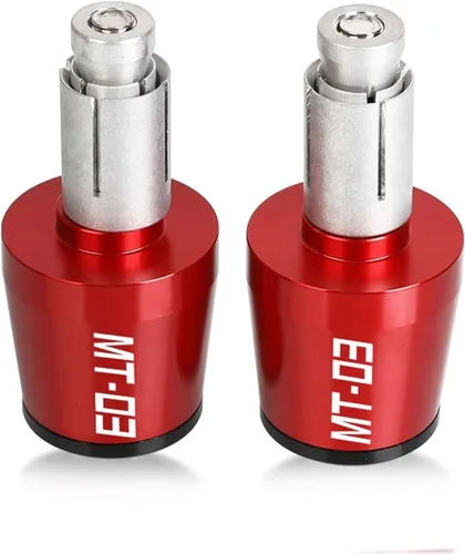 Para Yamaha MT-03 MT03 MT 03 2014 2015 2016 2017 2018 2019 2020 motocicleta 0.866 in manillar Grips manillar extremos tapas tapón deslizante (Color
