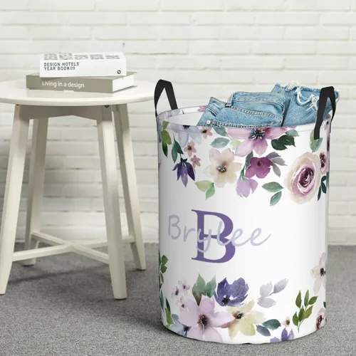 Miniatura 8 de Cesta de lavandería plegable para dormitorio, cesta de baño con asa