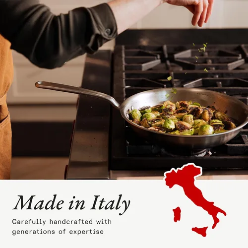 Miniatura 6 de Made In Cookware - Juego de utensilios de cocina de acero inoxidable de 5 piezas, revestimiento de 5 capas, incluye sartén de acero inoxidable