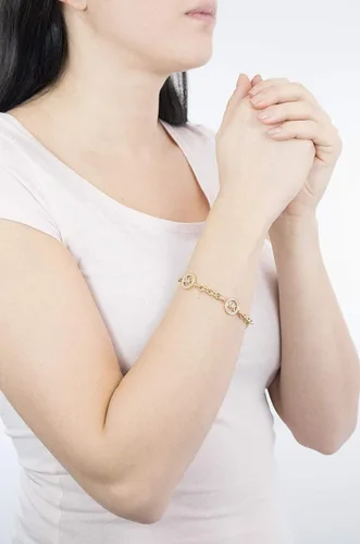 Miniatura 2 de Michael Kors Pulsera de cadena de acero inoxidable para mujer con detalles de cristal Acero inoxidable