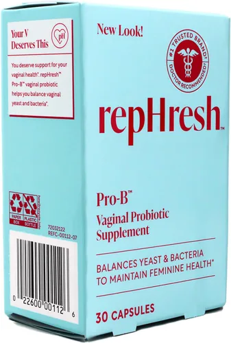 Miniatura 6 de RepHresh Suplemento probiótico vaginal Pro-B, 30 cápsulas, paquete de 2
