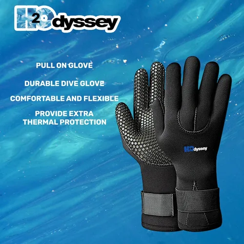 Miniatura 7 de H2ODYSSEY Ultrazip Therma Grip Glove - Five Finger Water Glove for Men and Women - Velcro Straps- Anti Skid Palm Grips