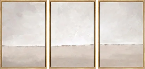 Miniatura 84 de SIGNWIN Lienzo enmarcado para pared, juego de arte tranquilo con reflejo de lago, acuarela, montaña y agua, ilustraciones modernas, arte abstracto